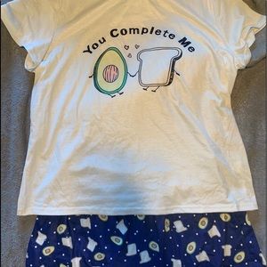 Avocado Toast Pajama Set
